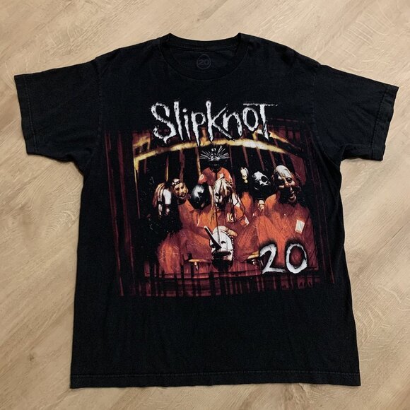Slipknot Debut First Album Self Titled T-Shirt 20 Years Men's Large L Rock Metal - Picture 1 of 7